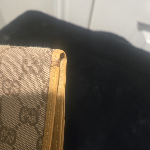 Vintage GUCCI GG Logo Canvas Leather Bifold Wallet - Picture 7 of 14